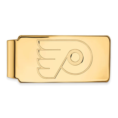 14K Yellow Gold Gold NHL LogoArt Philadelphia Flyers Money Clip