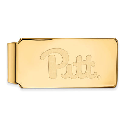 14K Yellow Gold Gold LogoArt University of Pittsburgh Money Clip