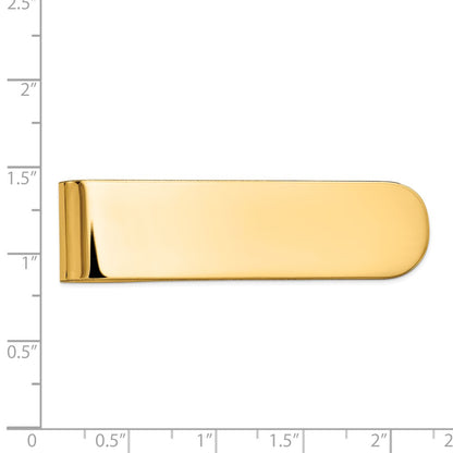 14K Yellow Gold Men's Polished Money Clip