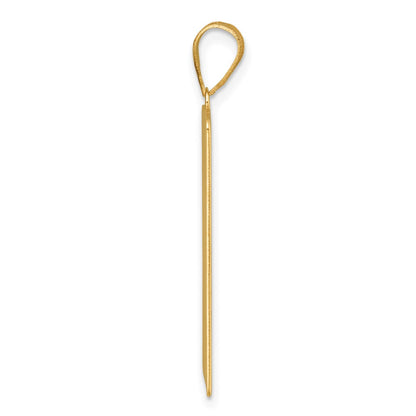 14K Yellow Gold The Star Tarot Card Pendant
