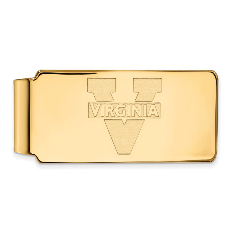 14K Yellow Gold Gold LogoArt University of Virginia Money Clip
