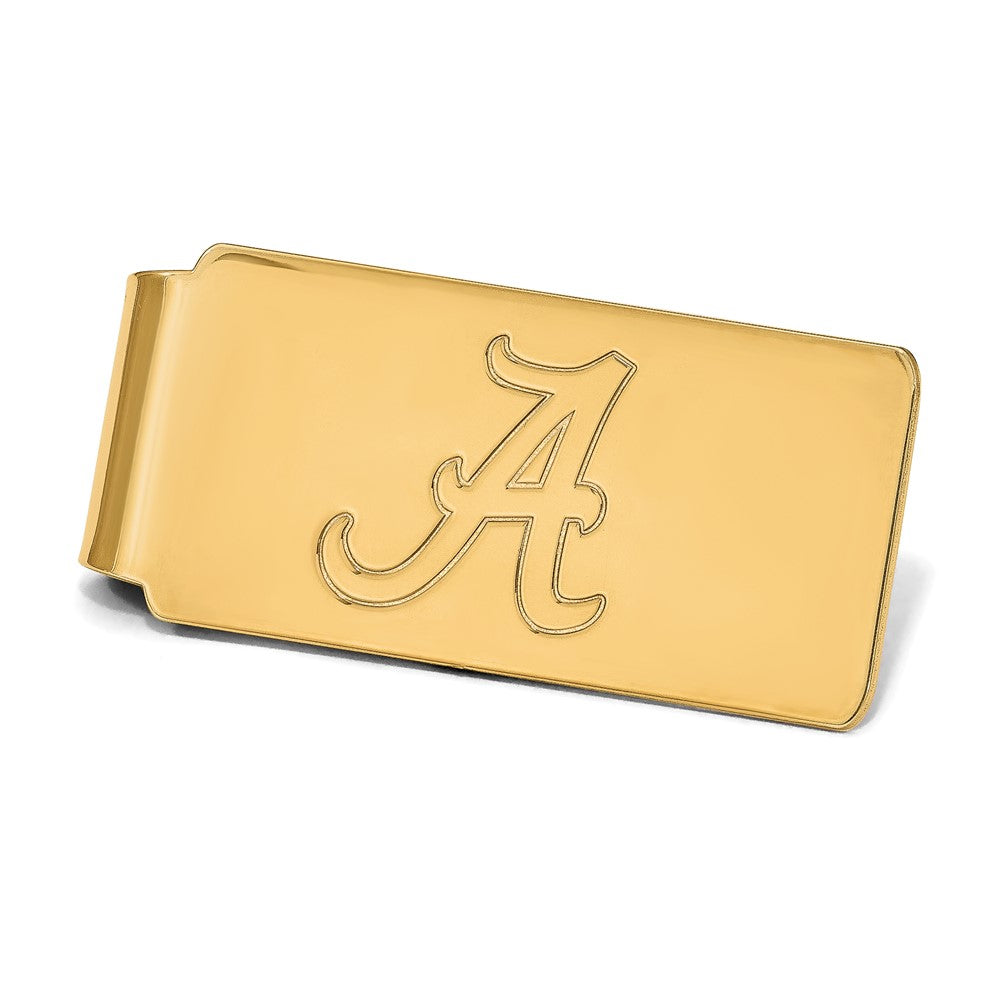 14K Yellow Gold Gold LogoArt University of Alabama Money Clip