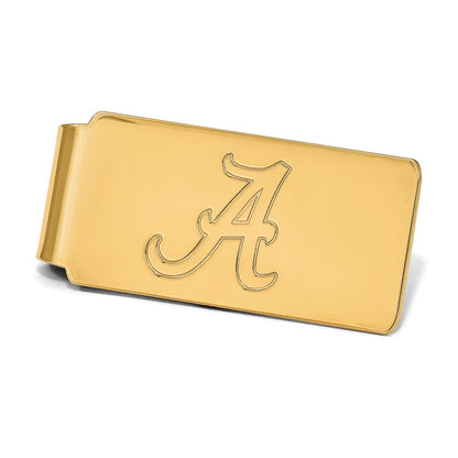 14K Yellow Gold Gold LogoArt University of Alabama Money Clip
