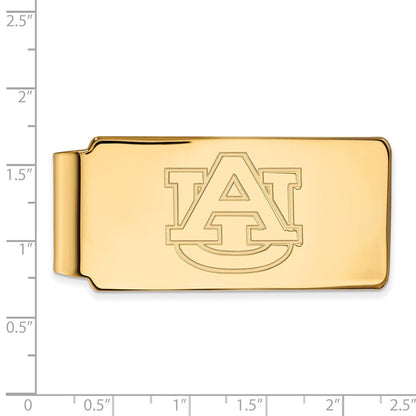 10K Yellow Gold Gold LogoArt Auburn University Money Clip