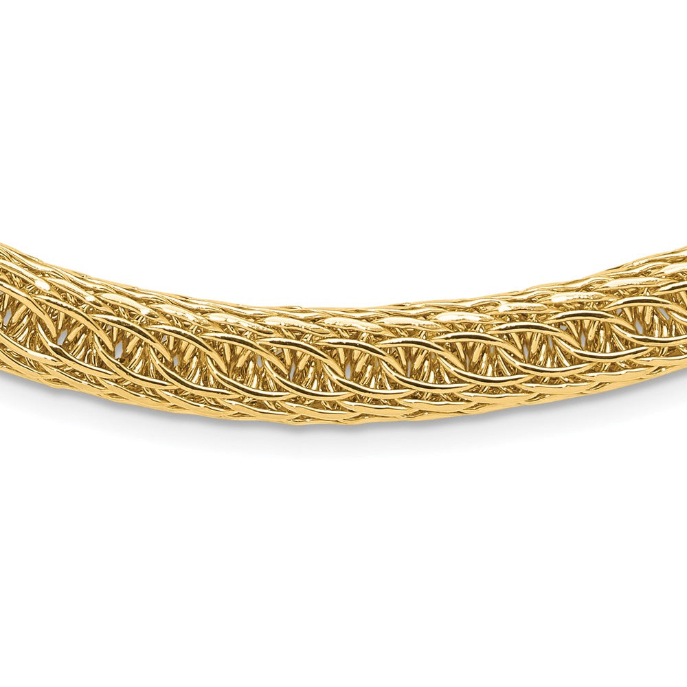 14K Yellow Gold Polished 8.00mm Fancy Multi-Link 18 Inch Necklace