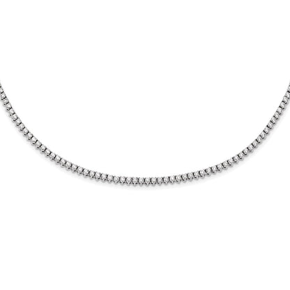 14K White Gold AA Diamond 20in Necklace