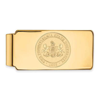 10K Yellow Gold Gold LogoArt Penn State University Crest Money Clip