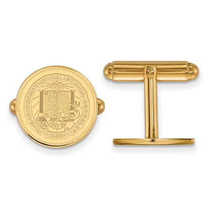 14K Yellow Gold Gold LogoArt University of California Berkeley Crest Cuff Links