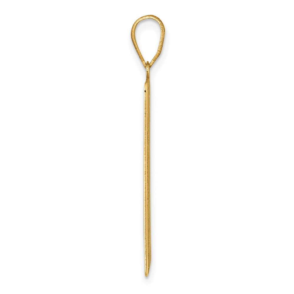 14K Yellow Gold The Empress Tarot Card Pendant