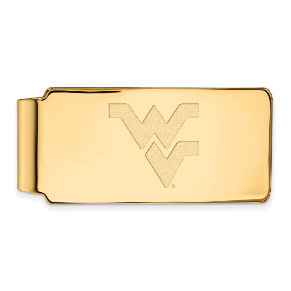 10K Yellow Gold Gold LogoArt West Virginia University W-V Money Clip