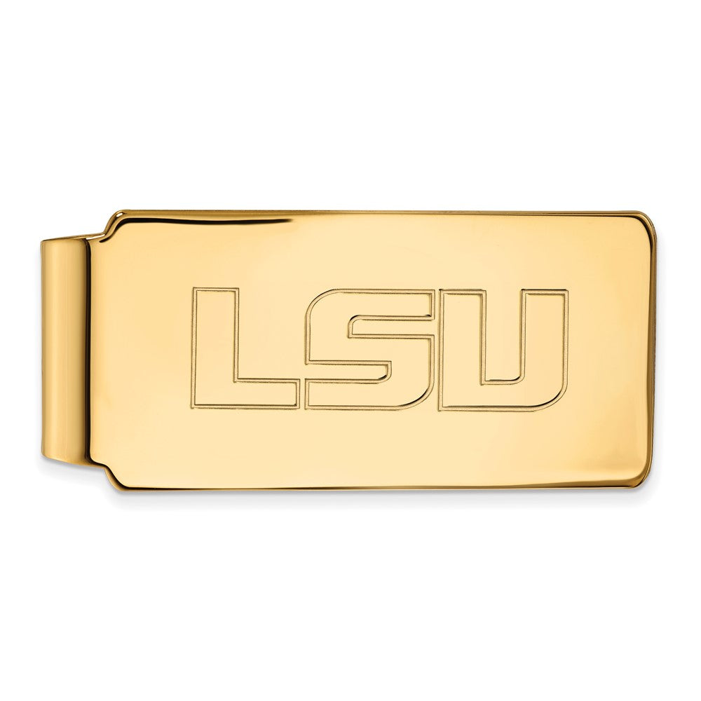 10K Yellow Gold Gold LogoArt Louisiana State University L-S-U Money Clip
