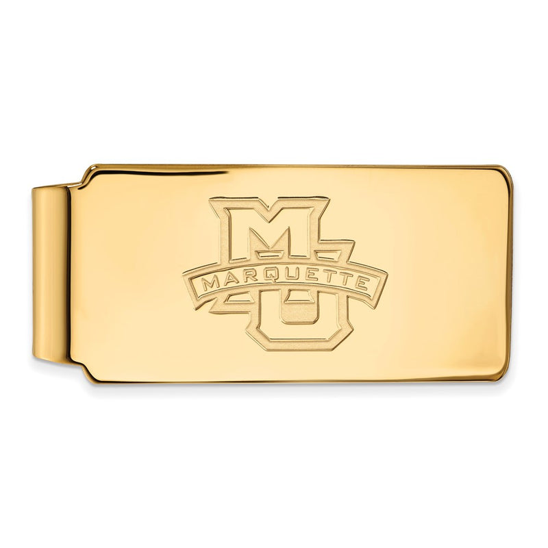 10K Yellow Gold Gold LogoArt Marquette University Money Clip