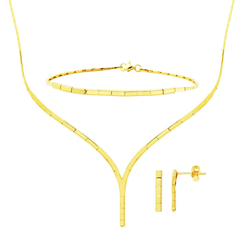 14K Yellow Gold Ajda Wedding Set (12.48 g)