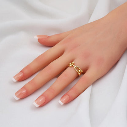 14K Yellow Gold Designer Inspired Women's Ring