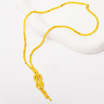 14K Yellow Gold Knot Ajda Necklace (10.27 g)