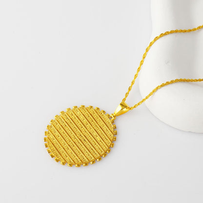 14K Yellow Gold Mesh Woven Necklace