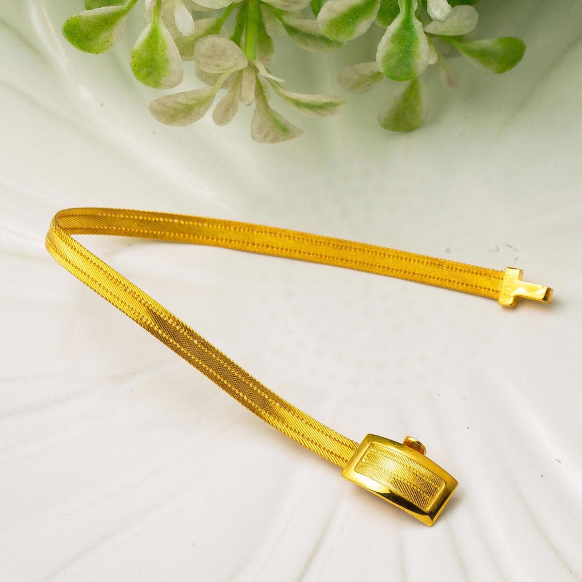 Yellow Sterling Silver 3 Row Trabzon Mesh Set