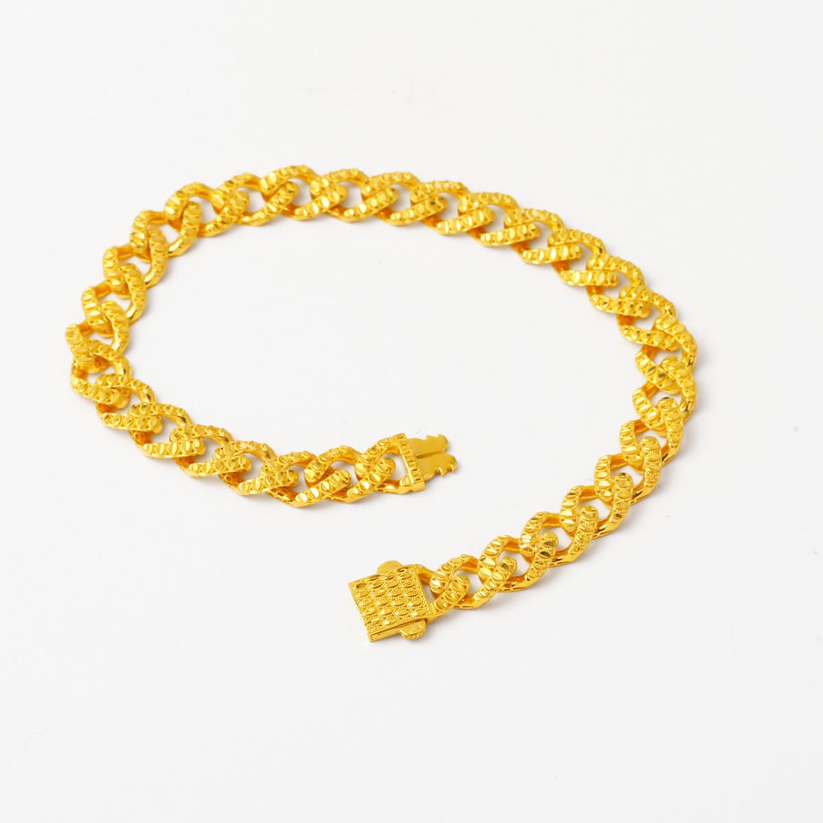14K Yellow Gold Zeugma Curb Bracelet