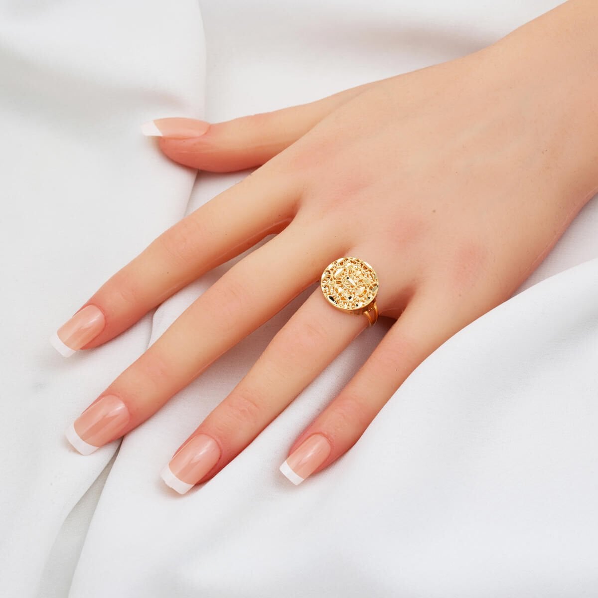 14K Yellow Gold Filigree Ring