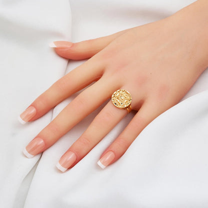 14K Yellow Gold Filigree Ring