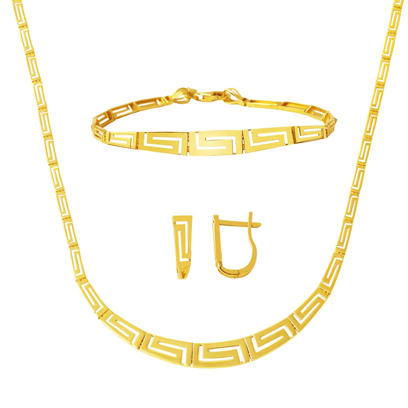 14K Yellow Gold Modern Jewelry Set
