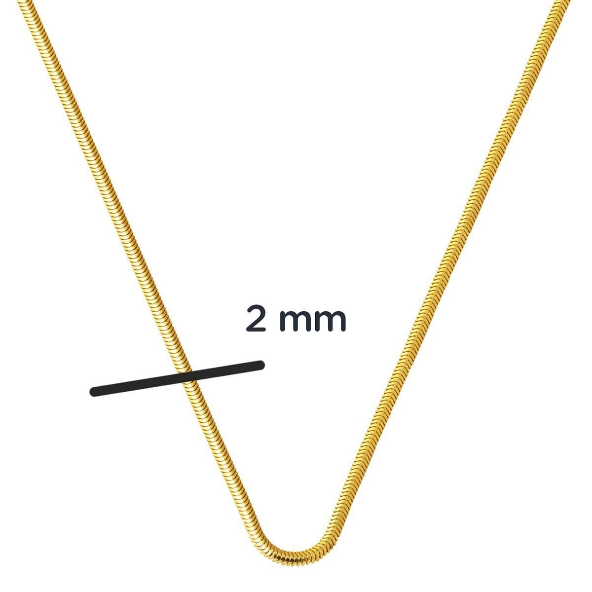 14K Yellow Gold Herringbone Chain 40 cm (4.7 g)