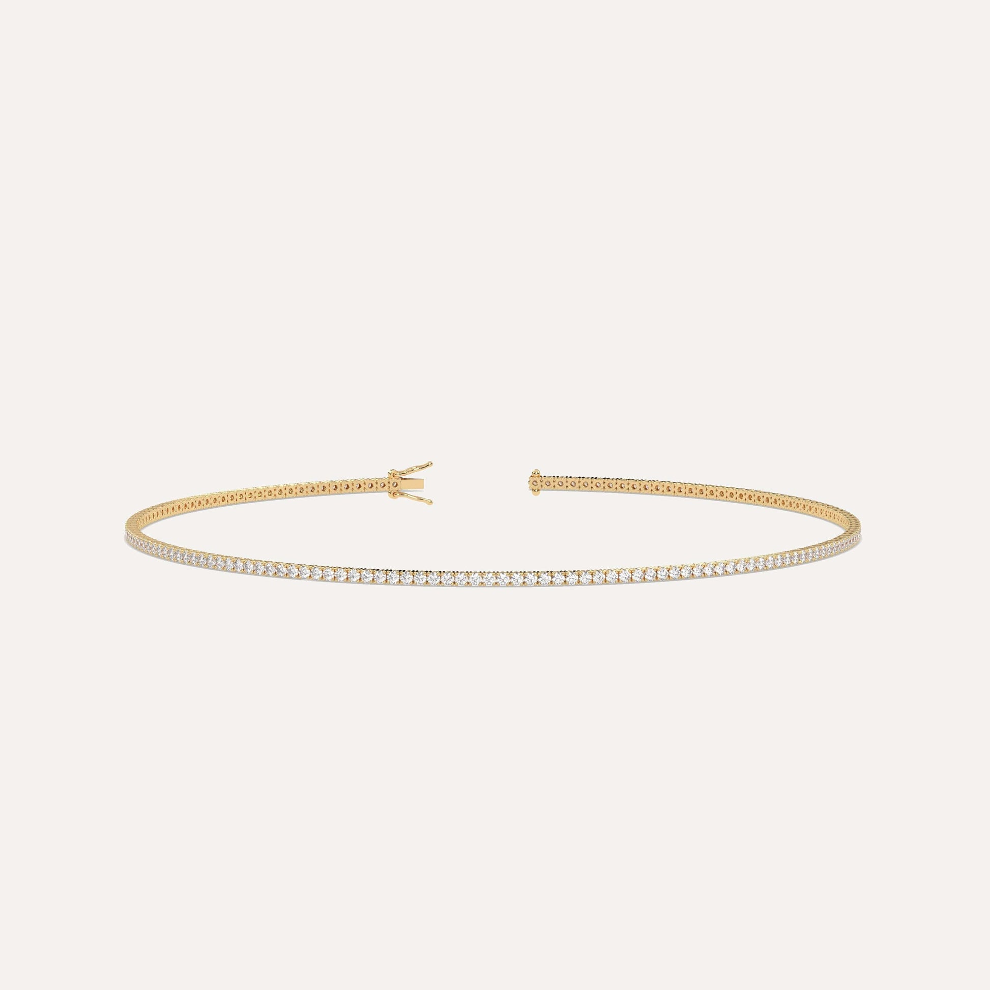 Diamond Tennis Anklet for Women | 14K Gold Natural Diamonds