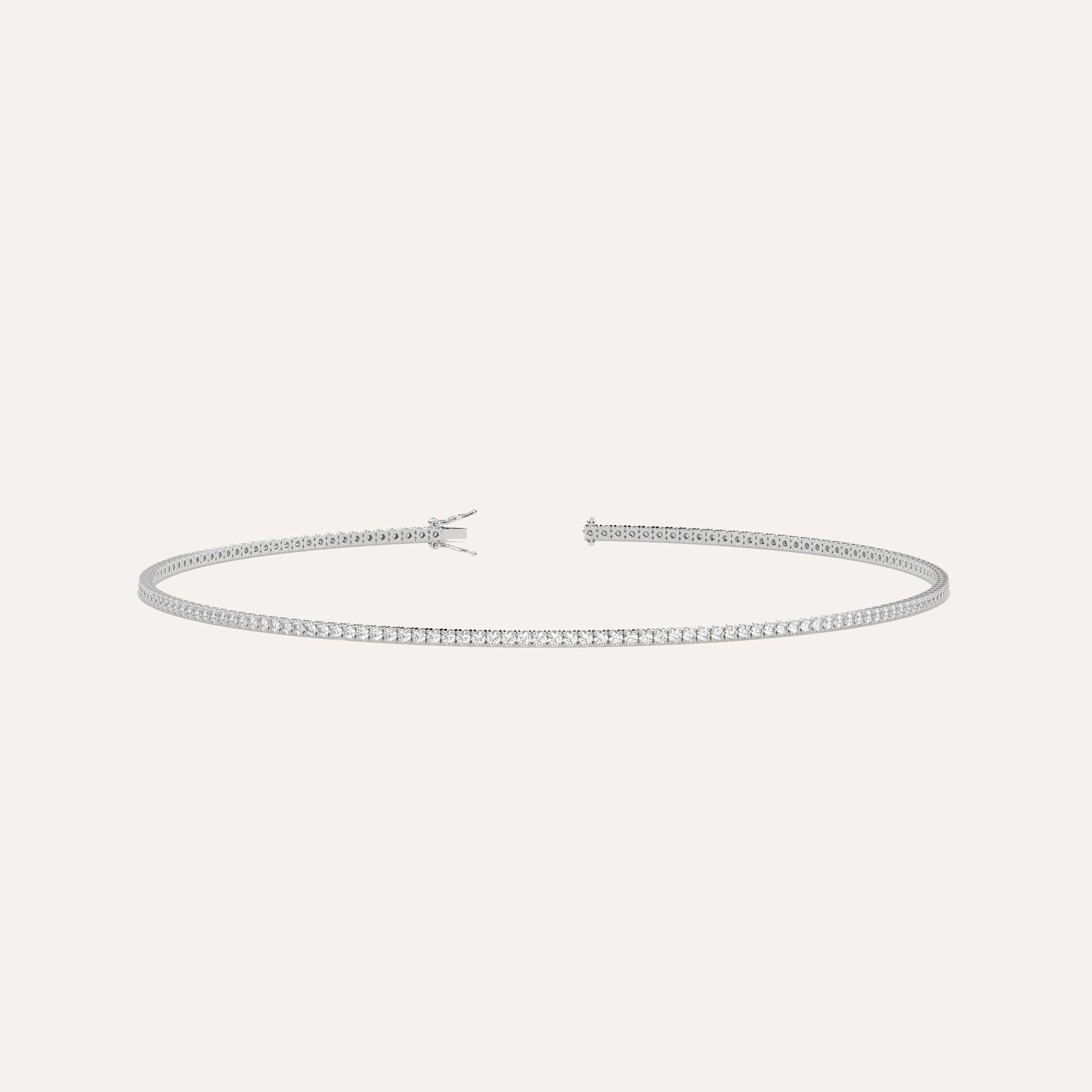 Diamond Tennis Anklet for Women | 14K Gold Natural Diamonds
