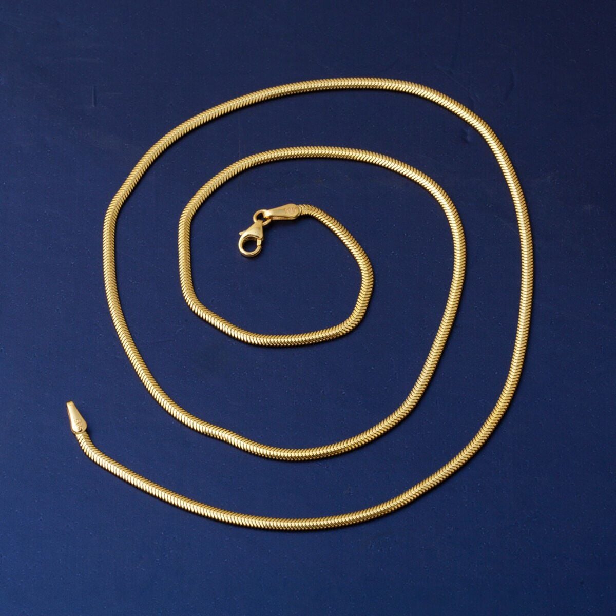 14K Yellow Gold Herringbone Chain
