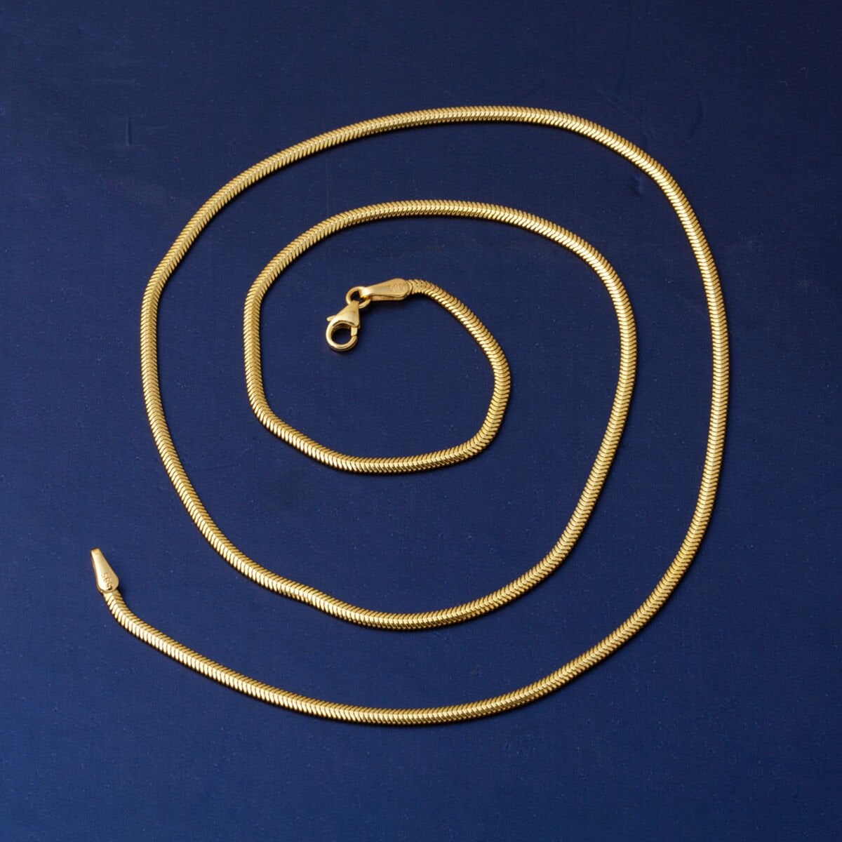 14K Yellow Gold 2.5 mm Herringbone Chain 65 cm