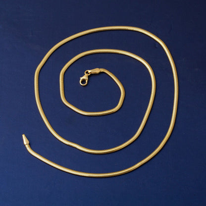 14K Yellow Gold 2.5 mm Herringbone Chain 65 cm