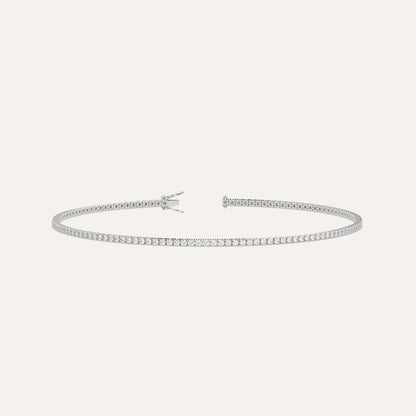 Diamond Tennis Anklet for Women | 14K Gold Natural Diamonds