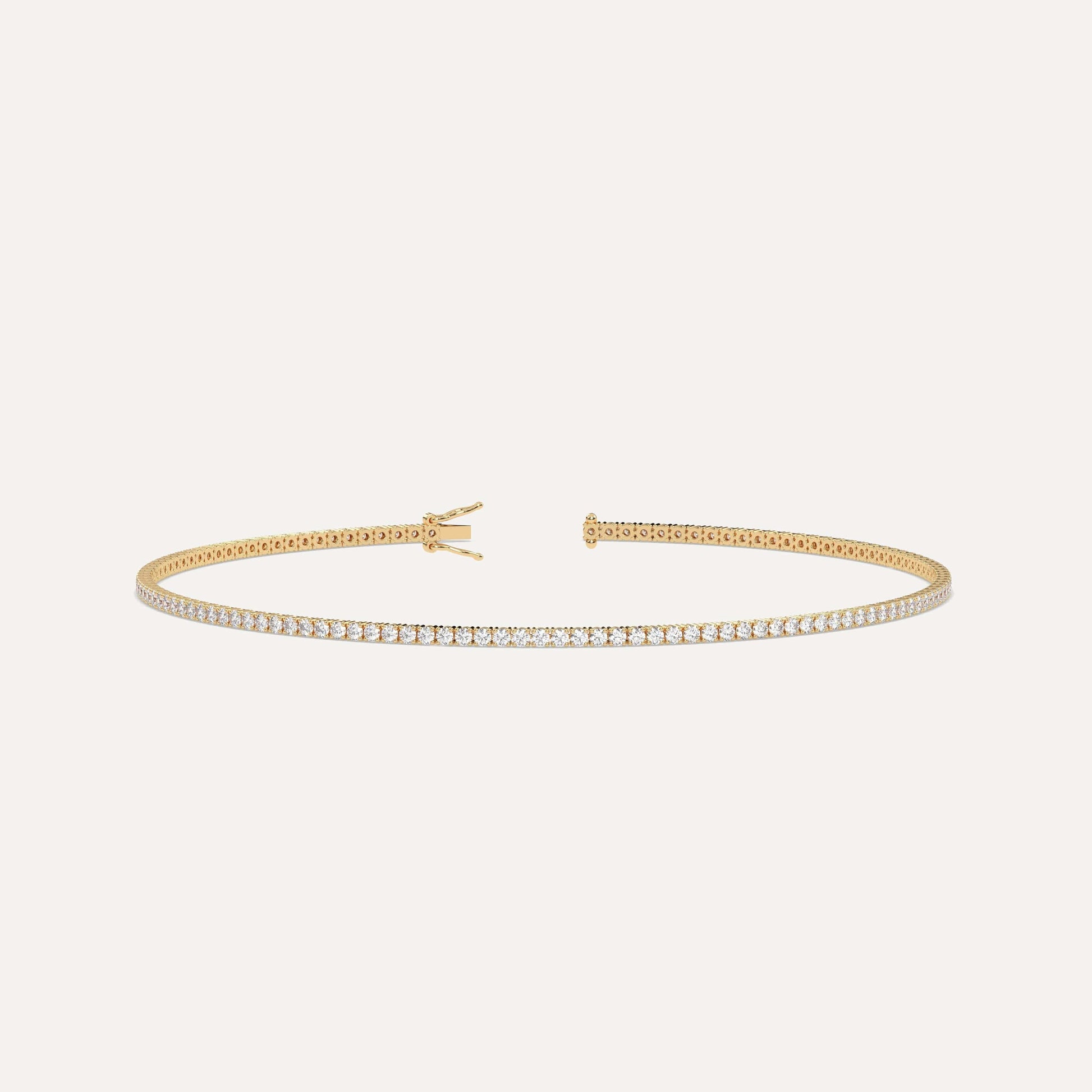 Diamond Tennis Anklet for Women | 14K Gold Natural Diamonds