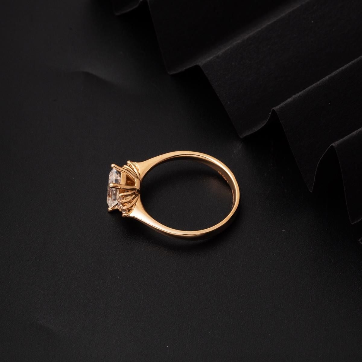 14K Rose Gold 1 Ct Baguette Moissanite Ring