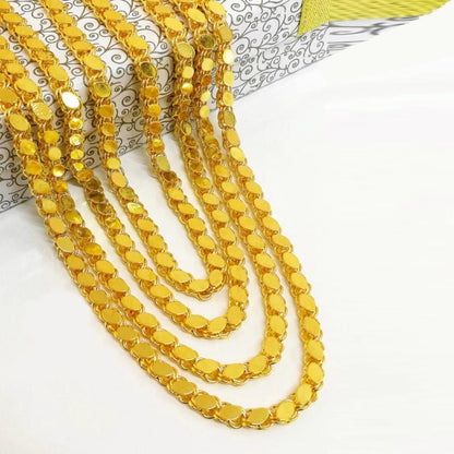 14K Yellow Gold 1 Meter Layering Chain