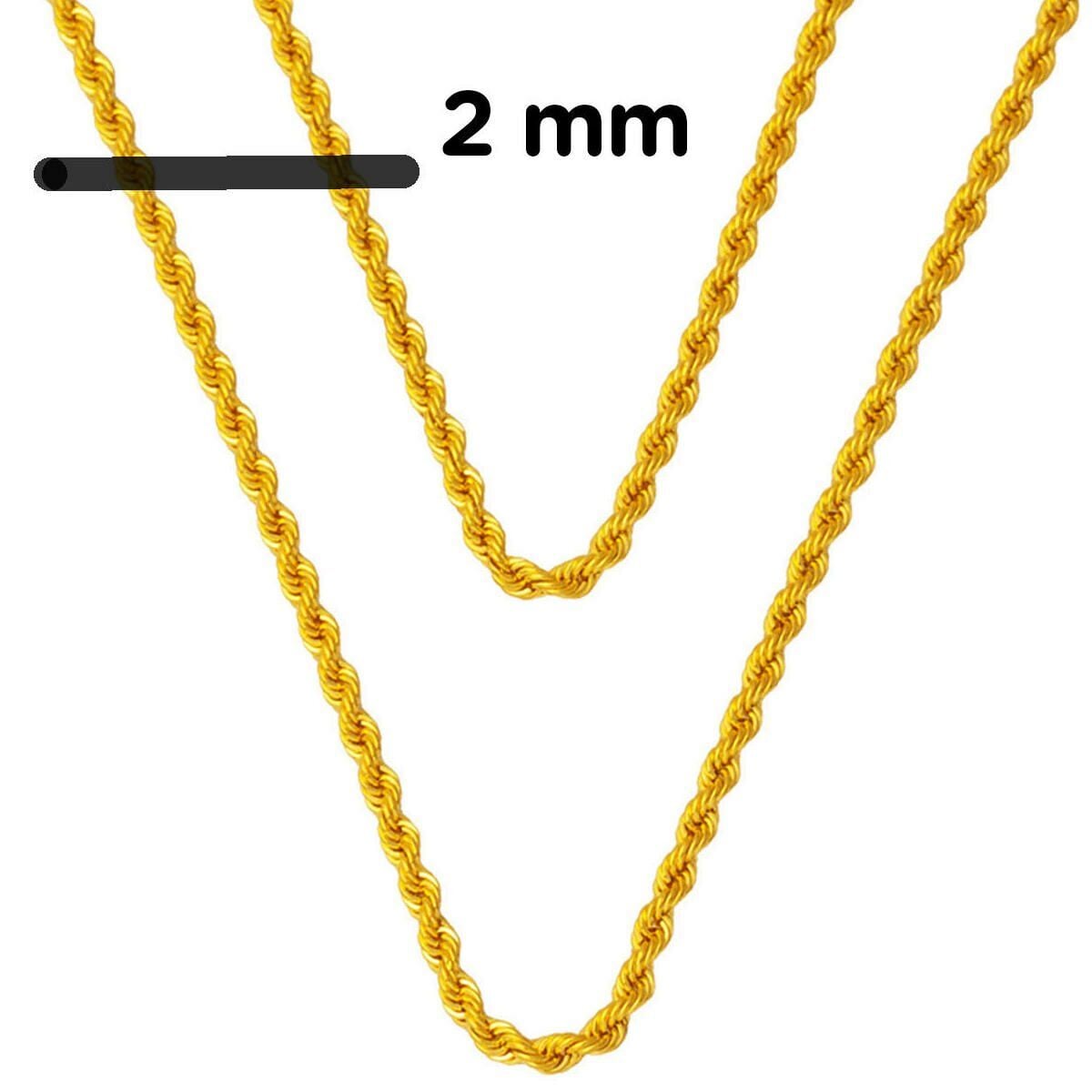 22K Yellow Gold 1 Meter Layering Chain (12.96 g)