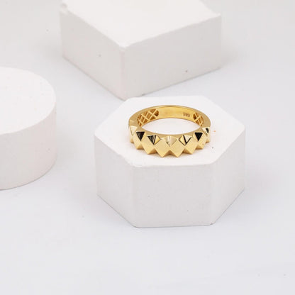 14K Yellow Gold Vector Ring