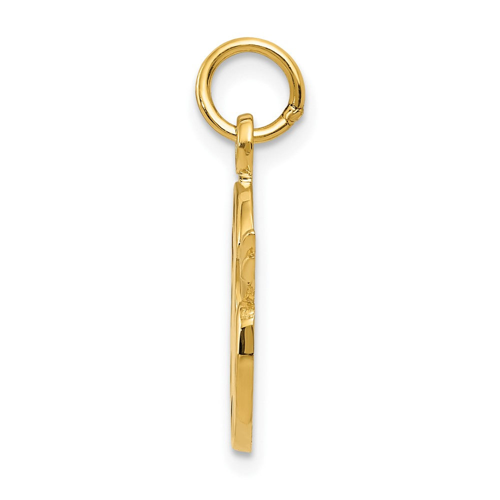 10K Yellow Gold Enameled Artist Palette Charm