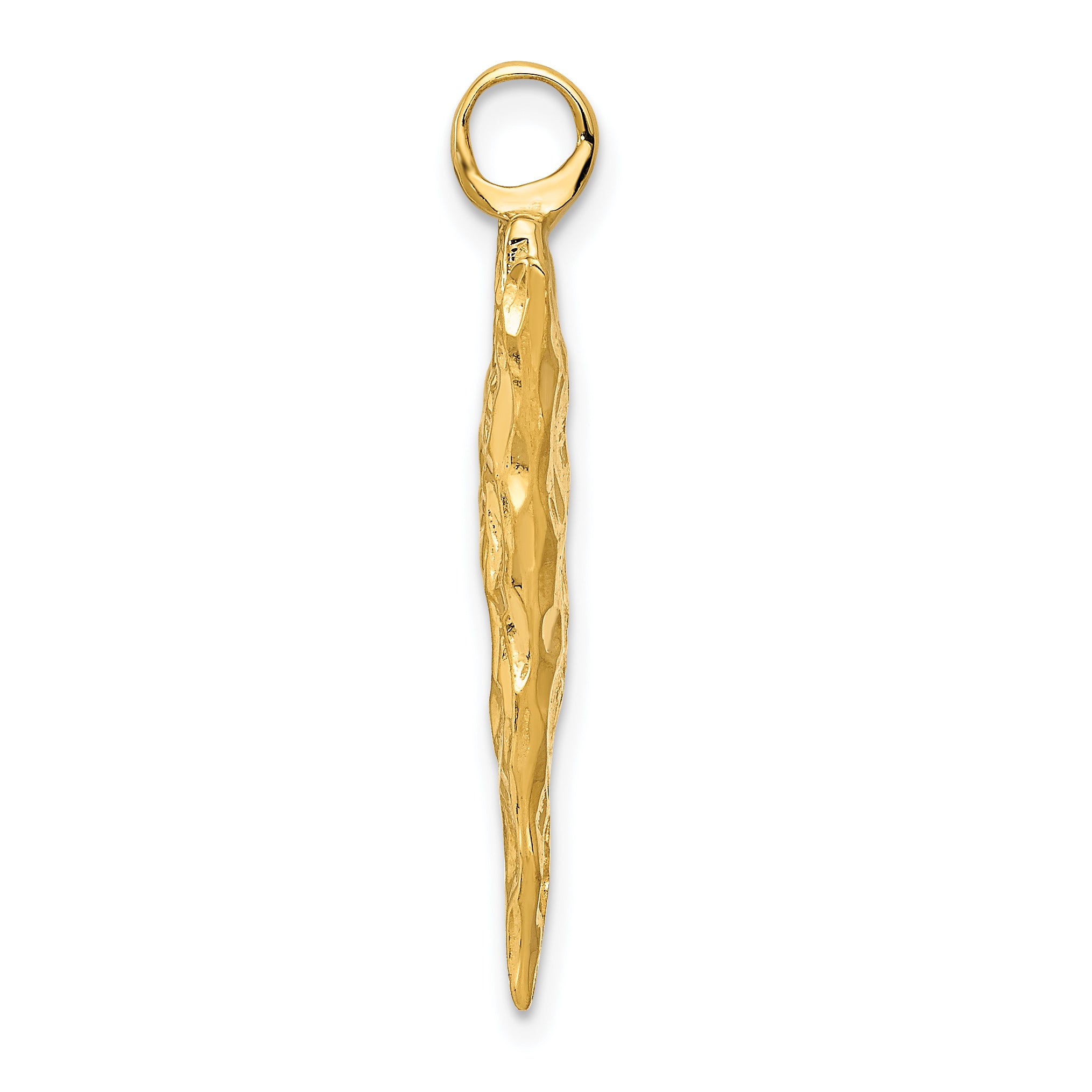 10K Yellow Gold Arrow Head Charm