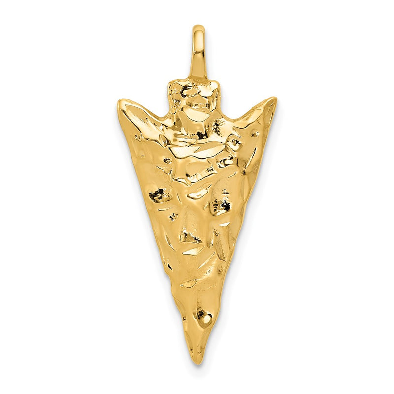 10K Yellow Gold Arrow Head Charm