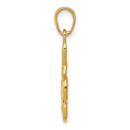 10K Yellow Gold 10K Treble Clef Pendant