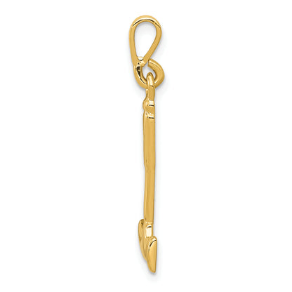 10K Yellow Gold Hammer Charm