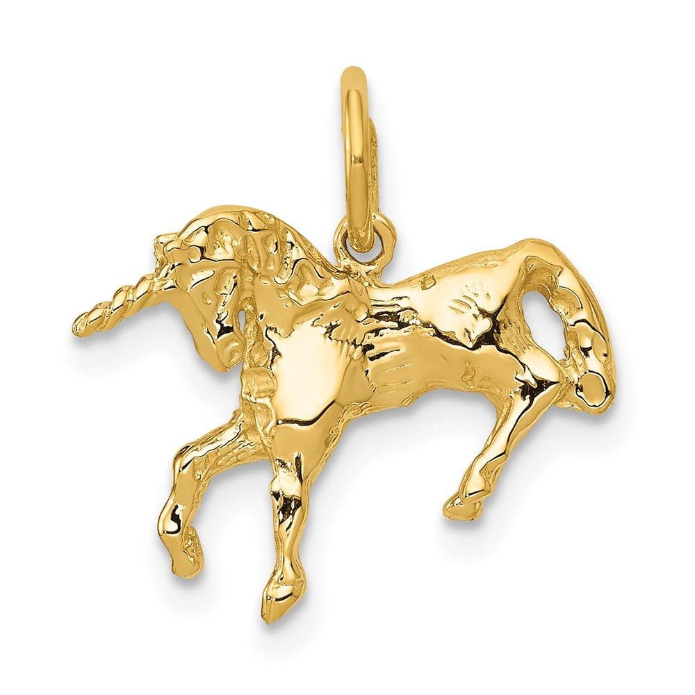 10K Yellow Gold Unicorn Charm