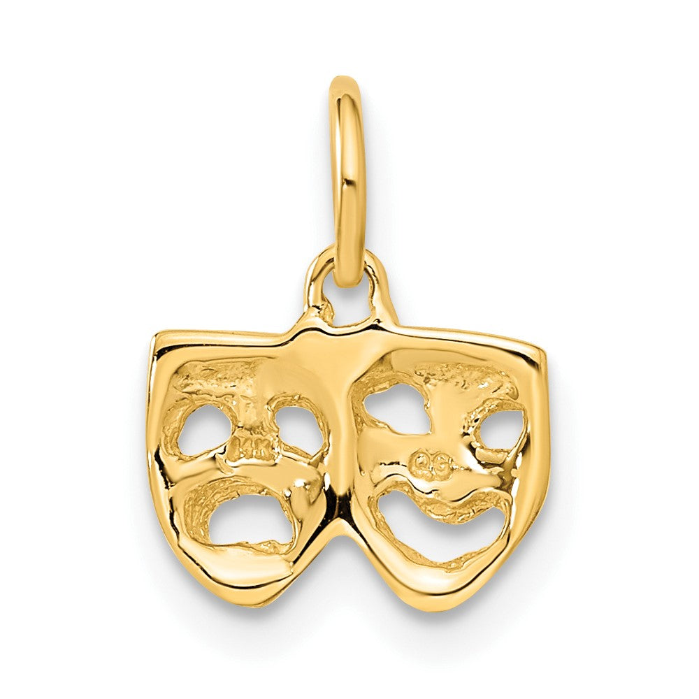 10K Yellow Gold Comedy/Tragedy Charm