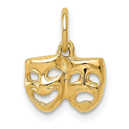 10K Yellow Gold Comedy/Tragedy Charm