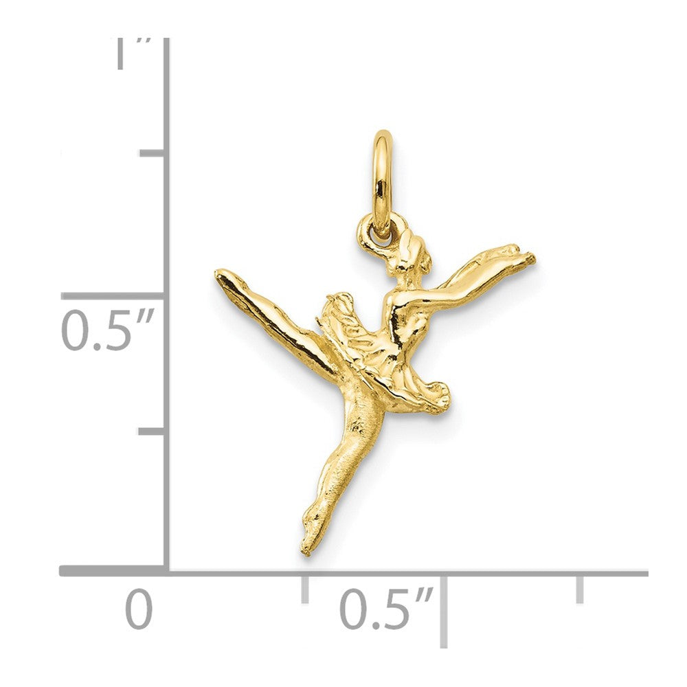 10K Yellow Gold Ballerina Charm