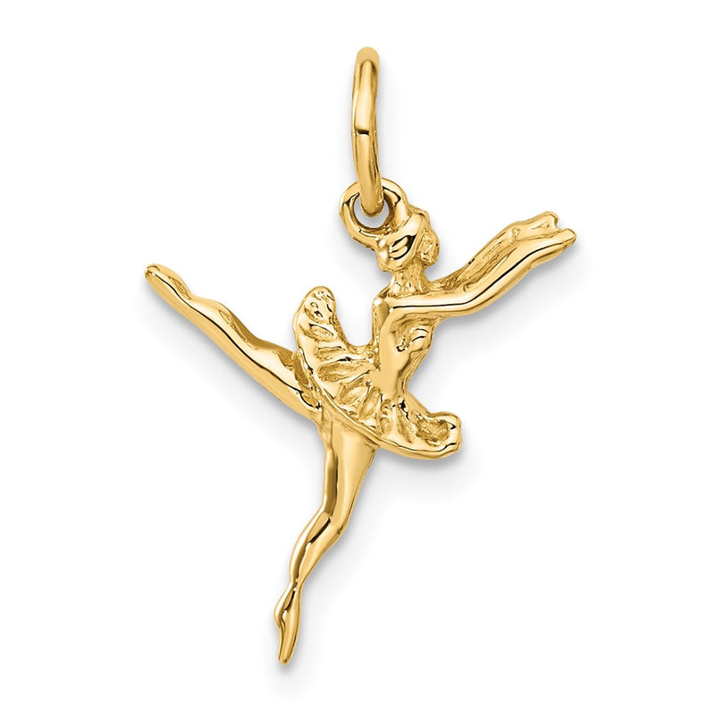 10K Yellow Gold Ballerina Charm