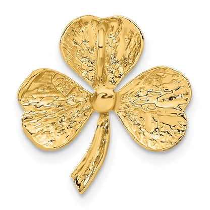 10K Yellow Gold Shamrock Chain Slide