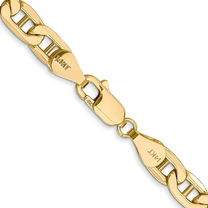 10K Yellow Gold 10K 5.5mm Semi-Solid Anchor Chain