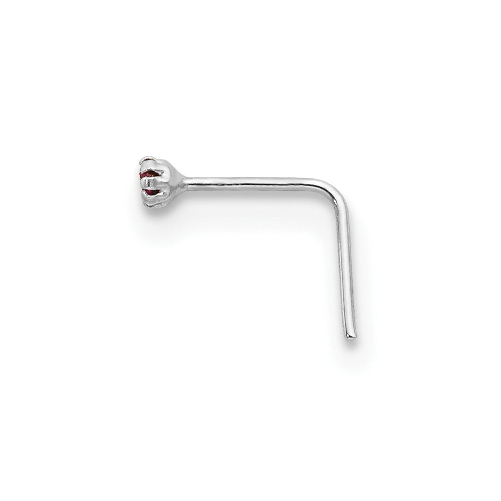 10K White Gold 1.5mm Set Of 3 Cz Nose Studs